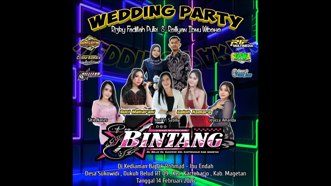 🔴🔵 LIVE : Pro BINTANG | Weddig 