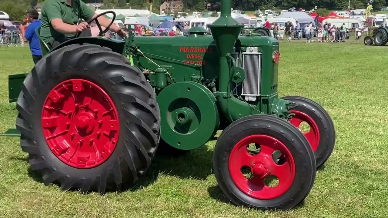 Starting Marshall tractors and the parade of vintage tractors commentary by Mark Topley 