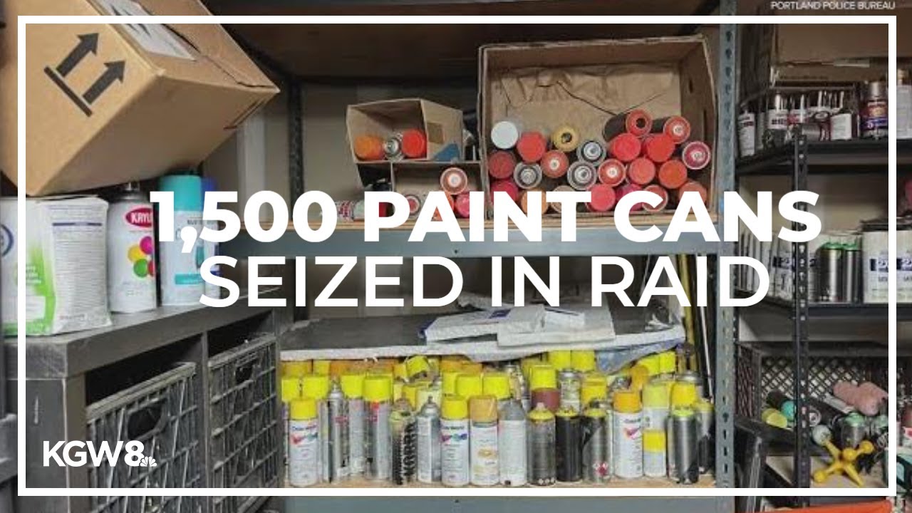 1,500 spray paint cans seized at Portland graffiti vandal's home