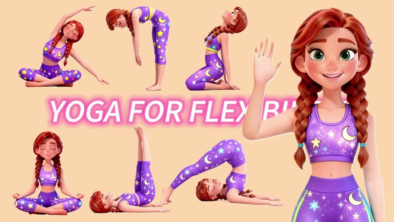 Yoga for Flexibility with Anna ❄️ Frozen Yoga for Kids ❄️ Brain Break Yoga  Yoga With Frozen