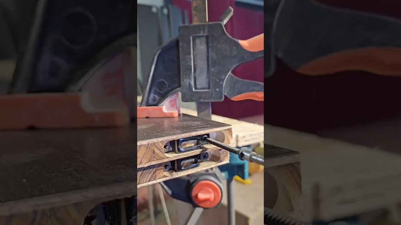 Hidden Dowel Joint Installation | Seamless Wood Cabinet Build