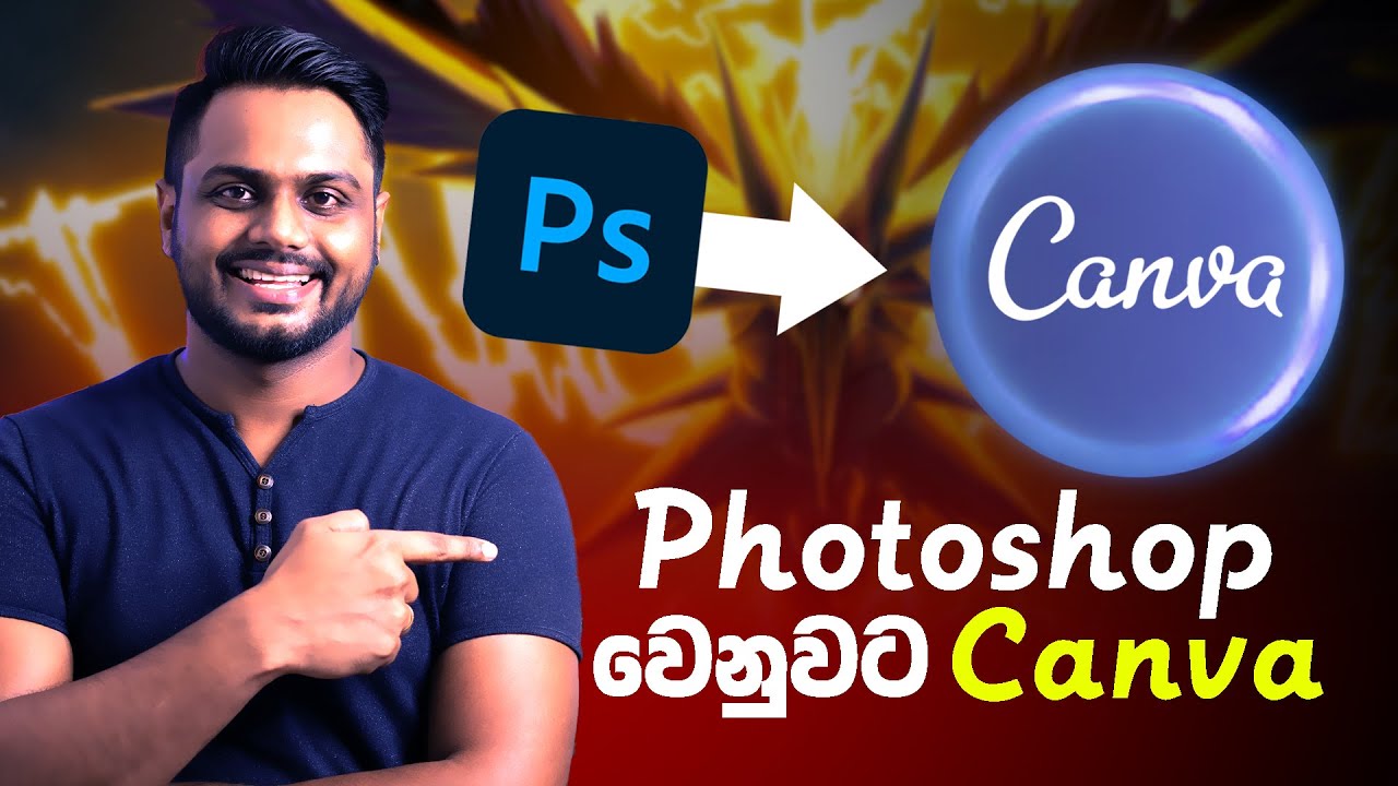 How to Use Canva? | Interface and Basic Edit | Sinhala EP01