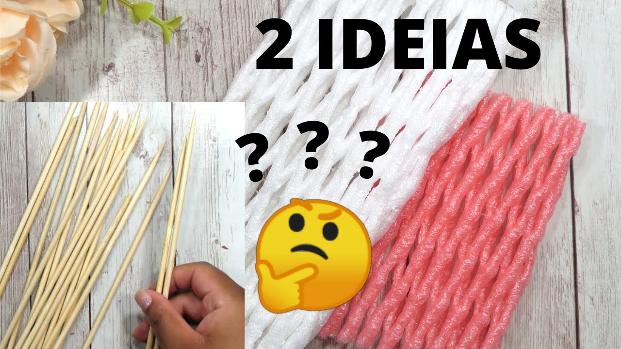 2 IDEIAS INCRÍVEIS COM PALITOS DE CHURRASCO - DIY DECORAÇÃO #artesanatocompalito
