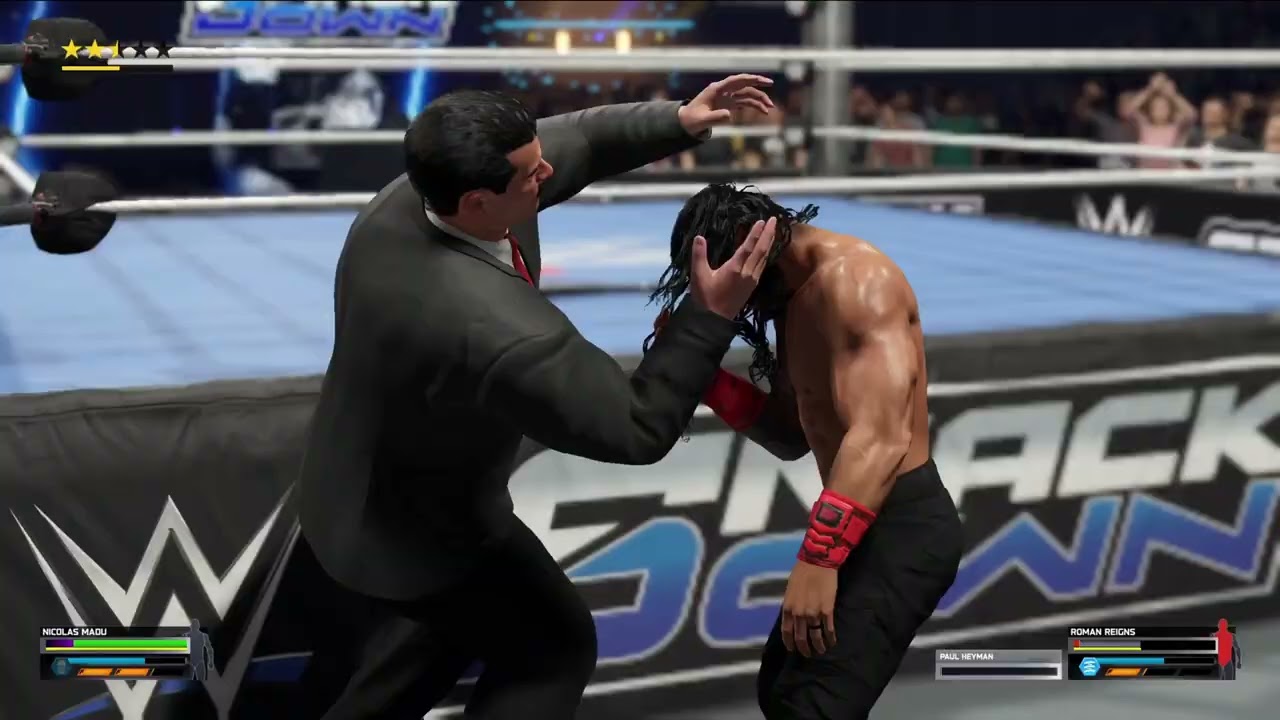 WWE 2K25 on M4 Mac Mini gaming test Nicolas Maduro vs Roman Reigns