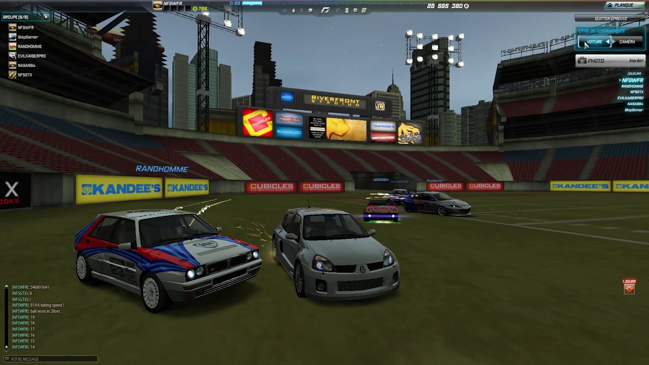 NFSW (NR) - WRC Meeting - Minigame #1 (Rocket League) - RANDHOMME/SlapGamer VS EVILKAISERPRO/NASA964