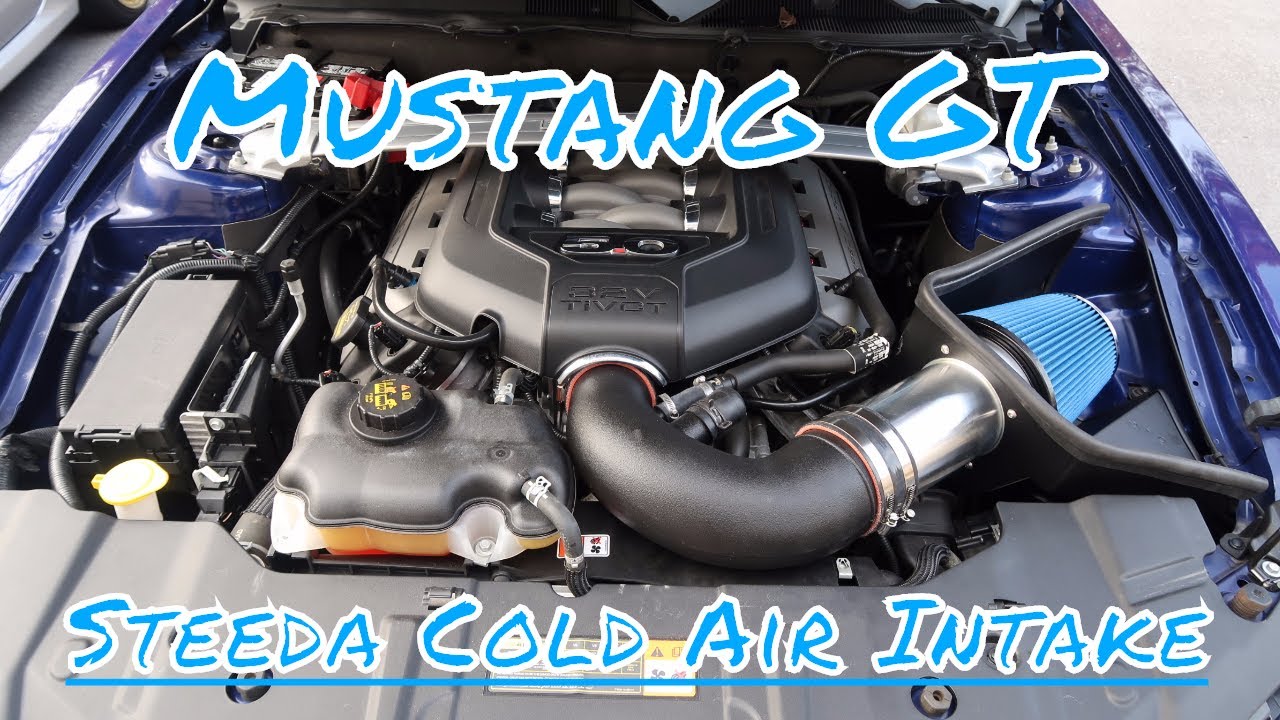 2011 to 2014 Mustang GT Steeda Cold air Intake Unboxing and install