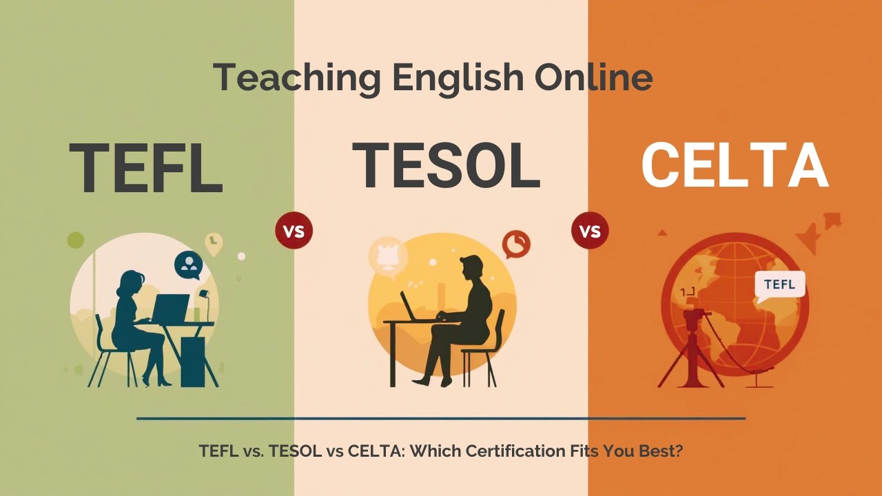 TEFL vs TESOL vs CELTA – What Actually Matters for Online Teaching #tefl #celta #tesol