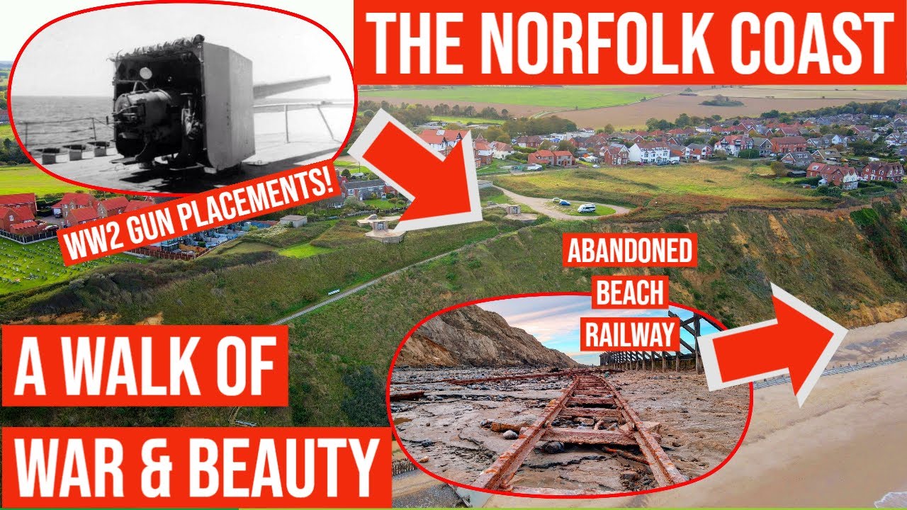 A Walk of War & Beauty - Walking the Norfolk Coast Mundesley to Cromer at Sunset
