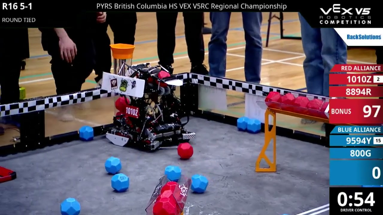 British Columbia Regionals : Division 1 - R16 #5-1 - 1010Z & 8894R vs 9594Y & 800G - Auton + Driver