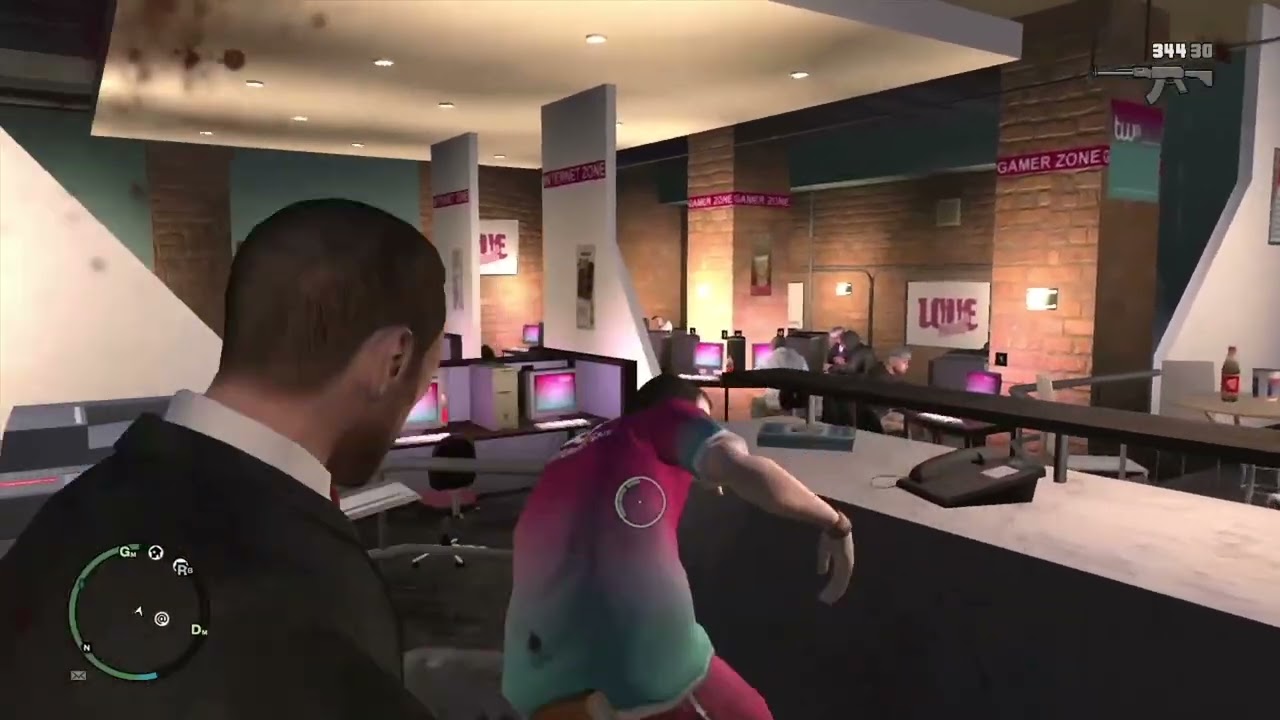 Grand Theft Auto IV: Shooting At TW@