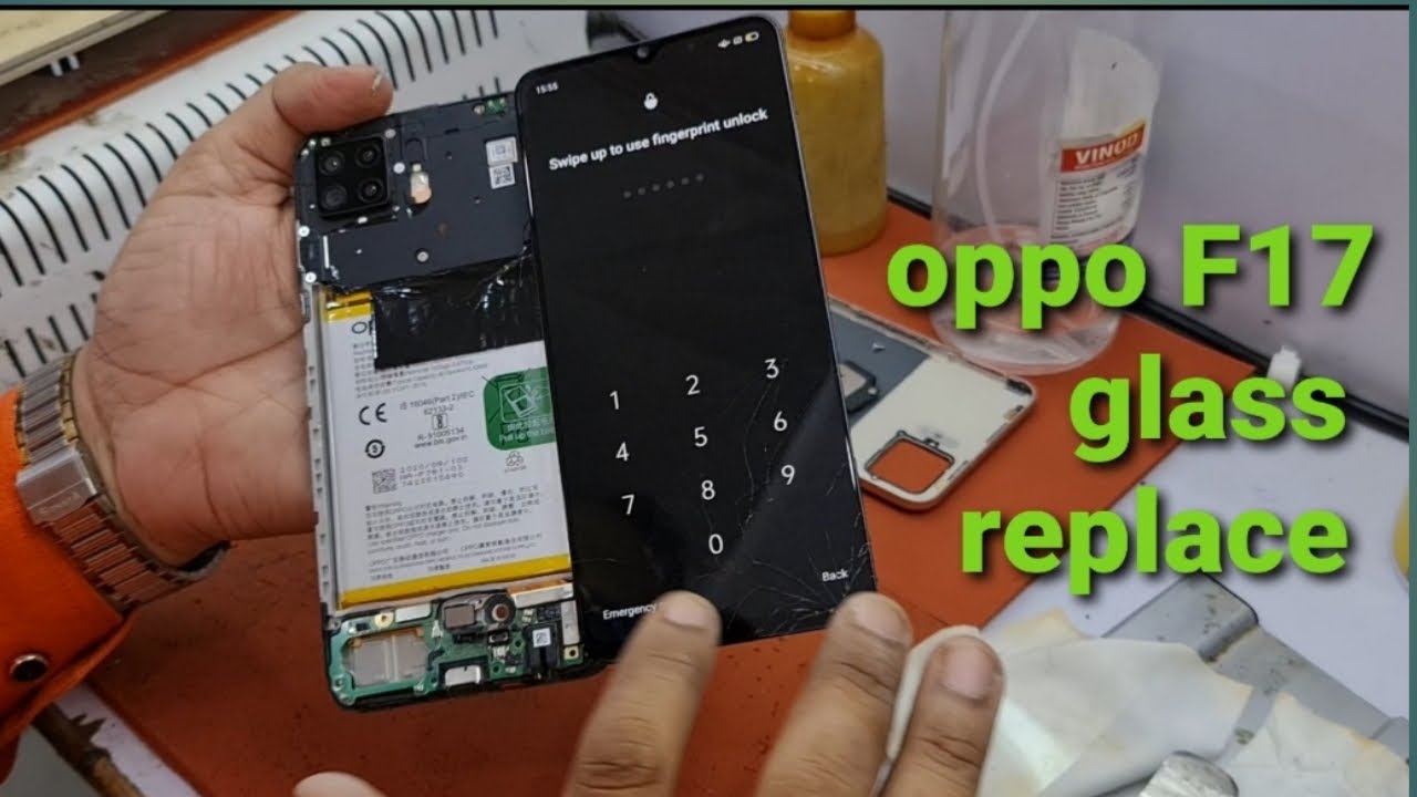 Oppo f17 glass change || oppo f17 glass replacement || oppo f17 broken glass