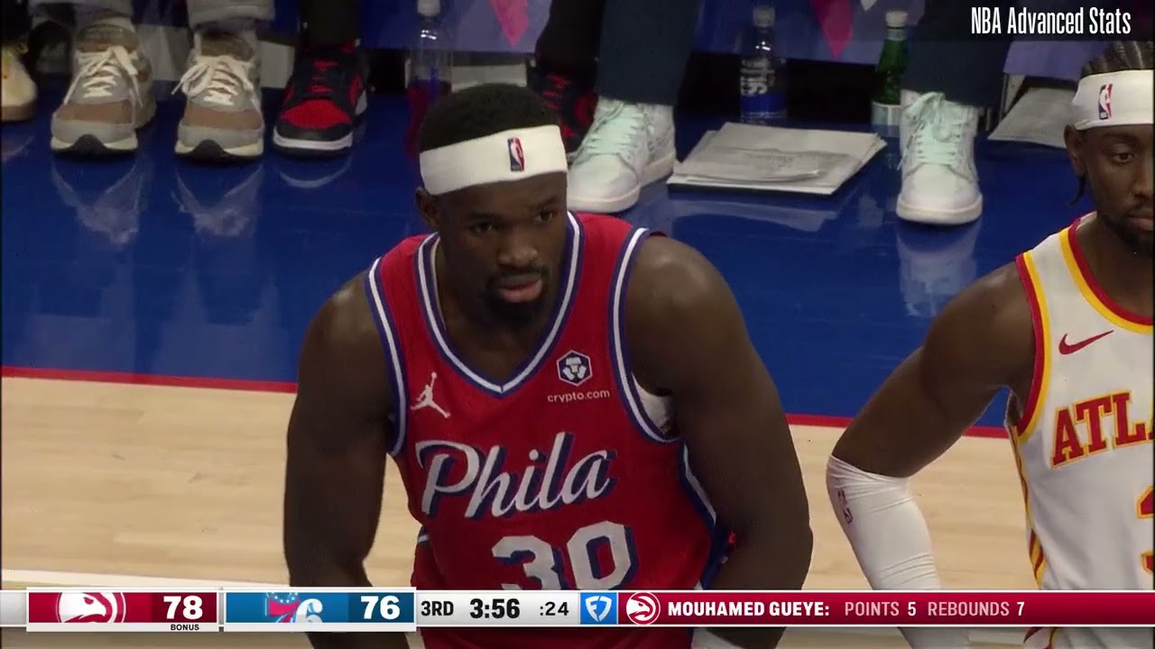 Mouhamed Gueye 10 pts 18 reb 3 stl vs Philadelphia 76ers | 2025-04-11