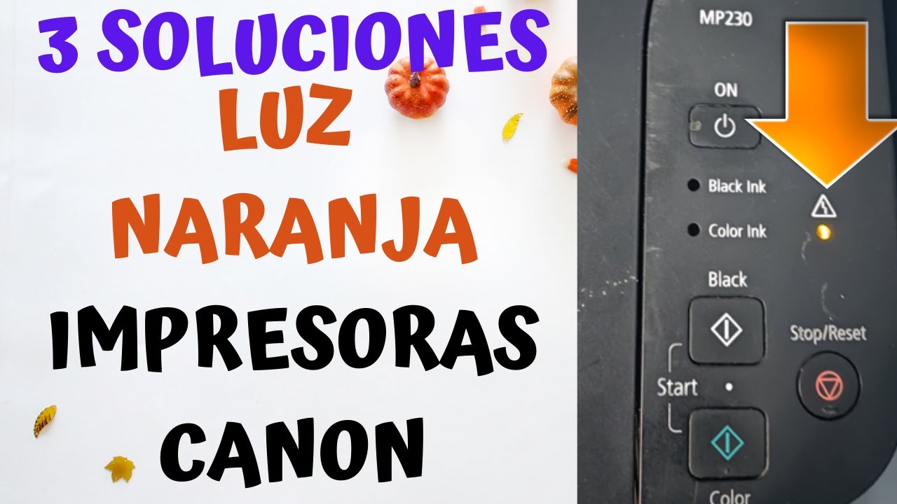 impresora canon parpadea luz naranja🟠(solución 2025)mi impresora canon parpadea led ,luz naranja