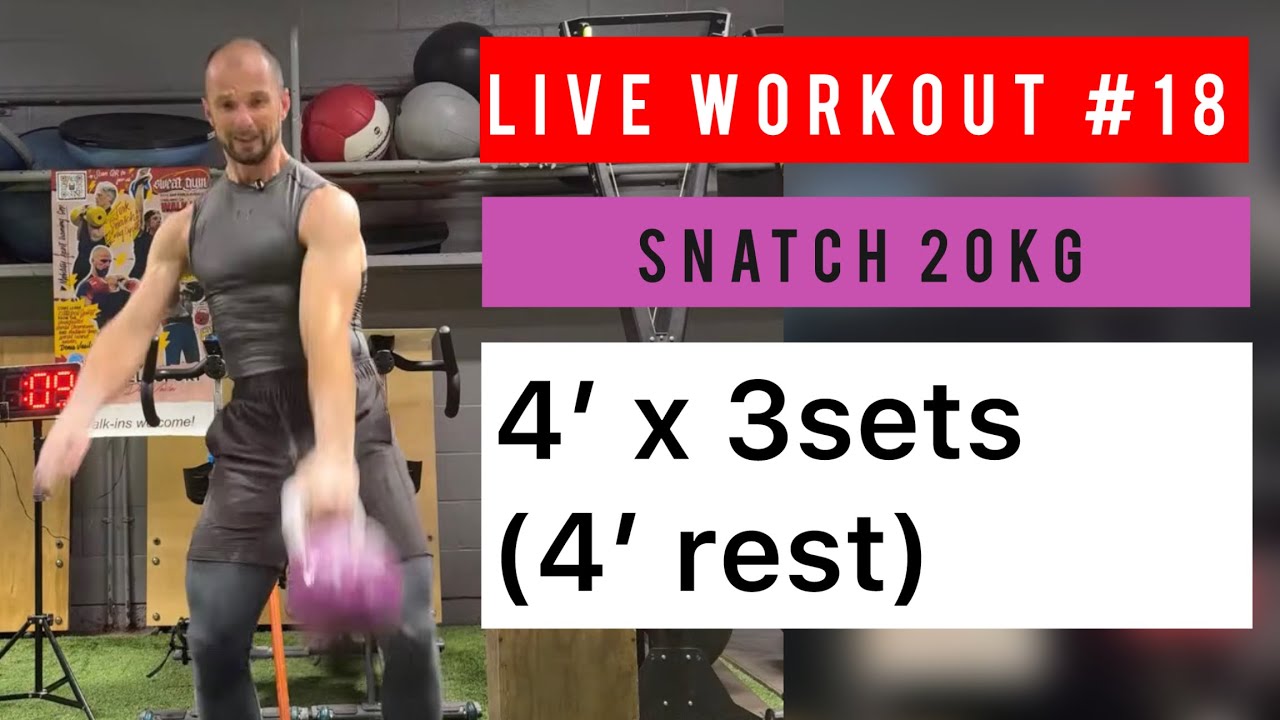 Kettlebell Sport SNATCH | 20kg | 4min x 3sets