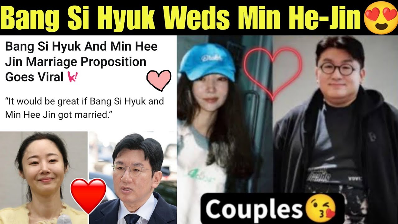 Bang Si Hyuk Marriage with Min He-Jin 😍 Hybe CEO BangPD Wedding with Min He Jin Confirm #bts #bangpd