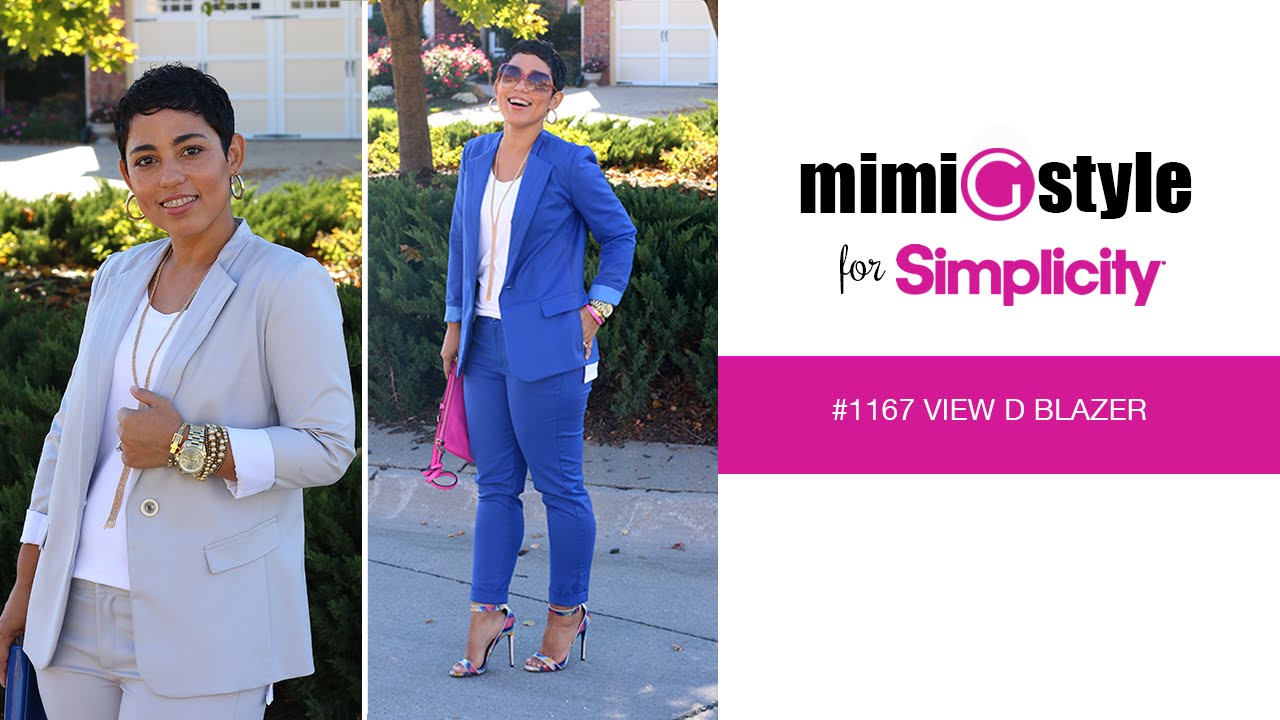 Mimi G Style for Simplicity, Pattern 1167 Tutorial. View D, Blazer.