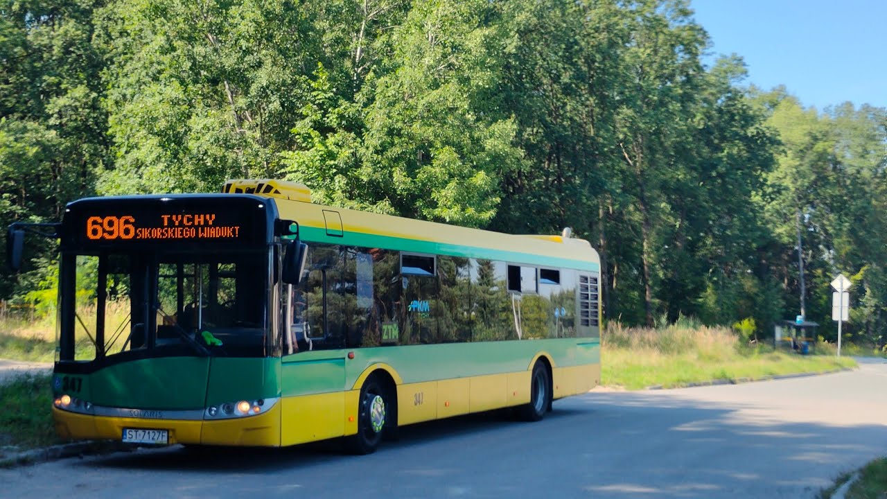 [Linia 696] Tychy Towarowa - Wilkowyje Obywatelska (Solaris Urbino 12)  Cz. 2/2