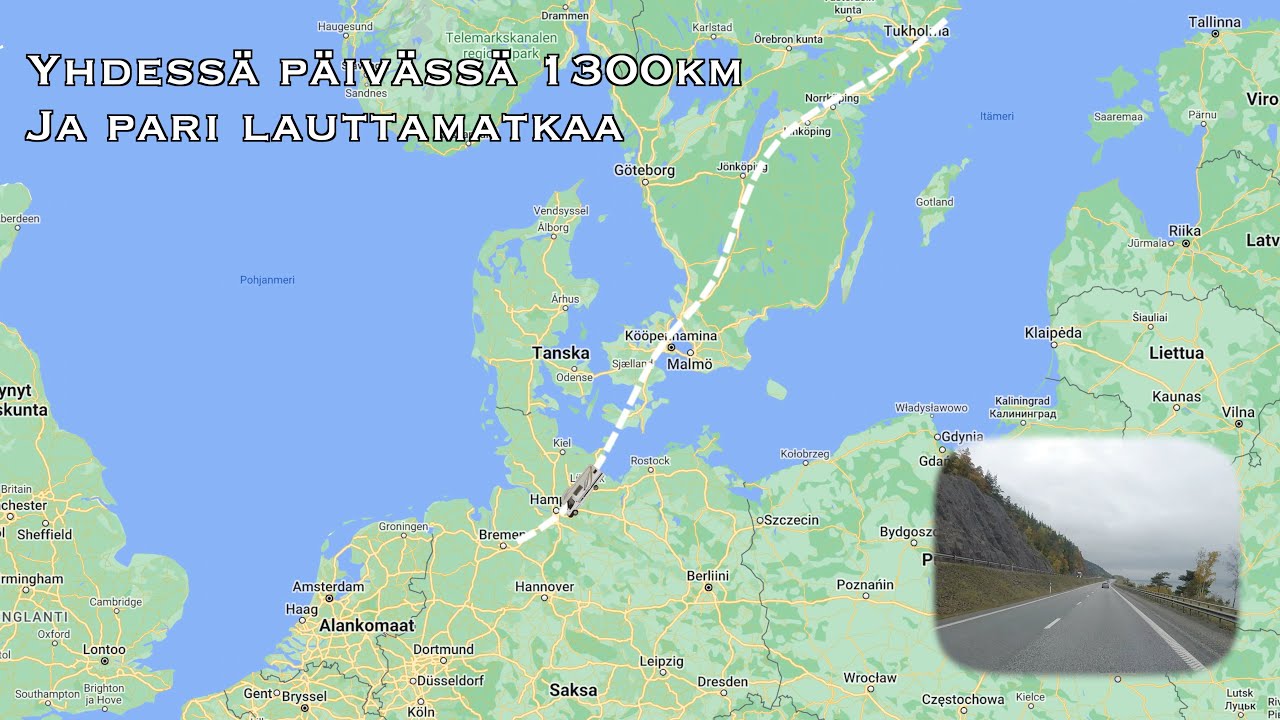 Mökkimatka Ranskaan - 2. etappi - Ruotsista Saksaan yhdessä päivässä