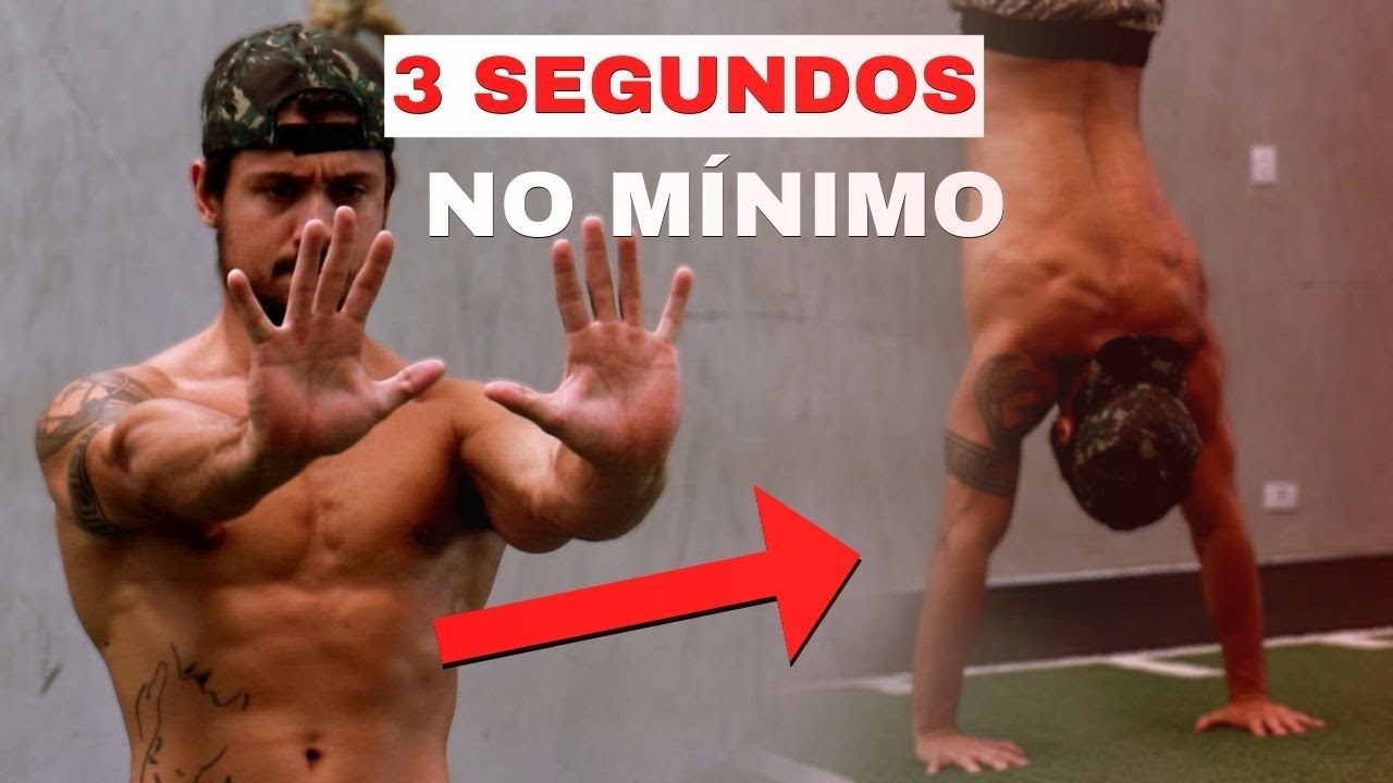 Aprenda o HANDSTAND em 2 minutos! [Dica incrível p/ conseguir SEGURAR pelo menos 3 SEGUNDOS]