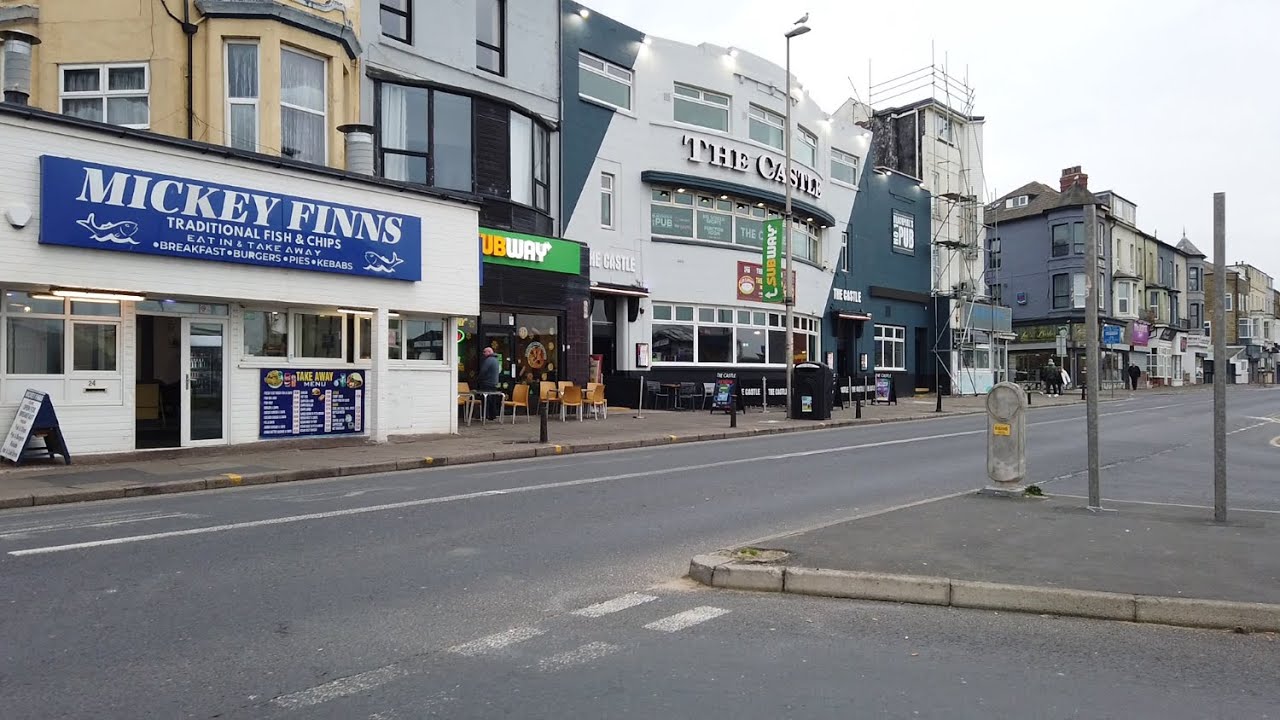 blackpool is having some trees planted very rare. as we walk around the shopping area today
