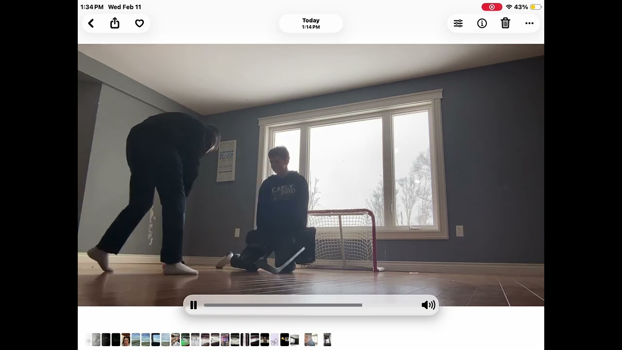 The only goal scored in the mini stick shootout 