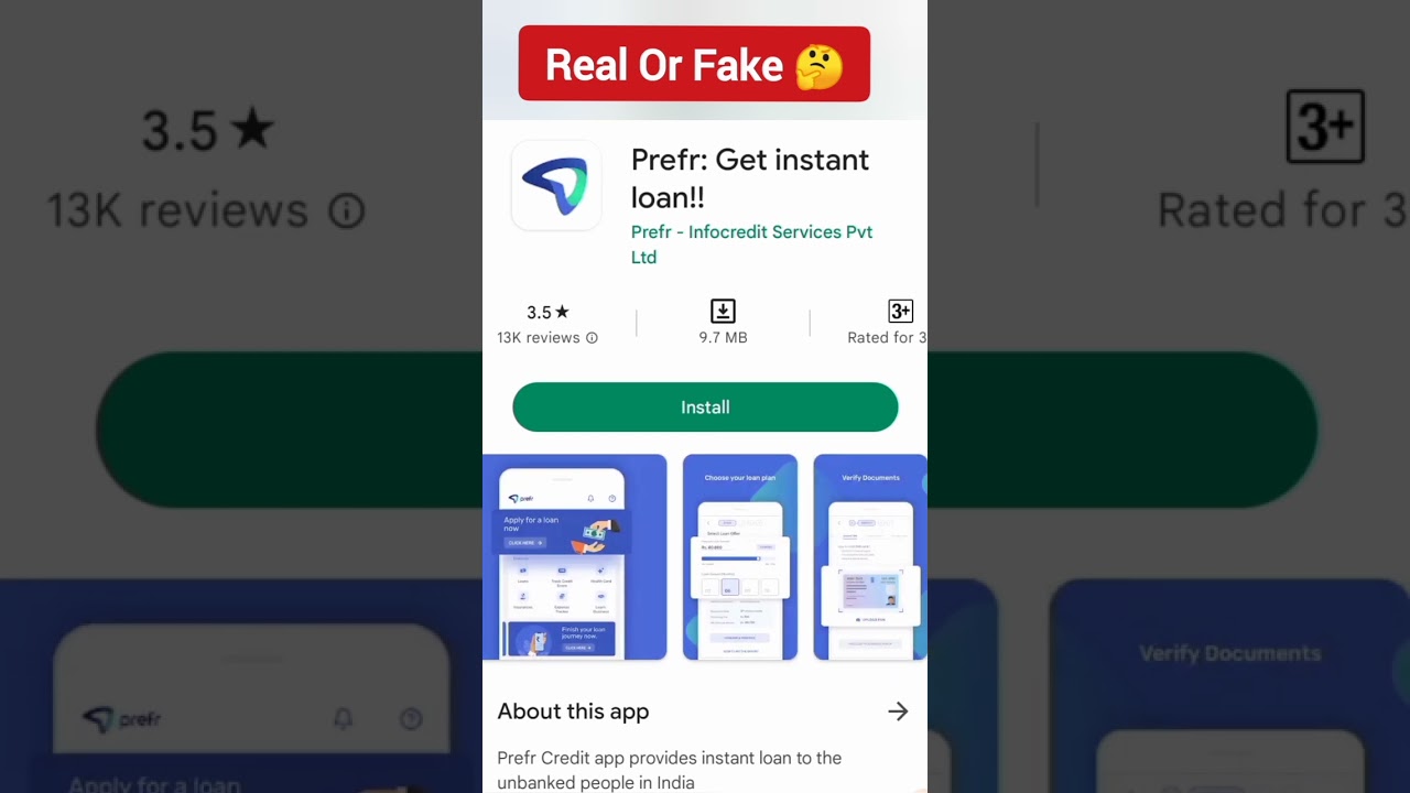 Prefr Loan App Is Real Or Fake 🤔 Prefr Loan App Review