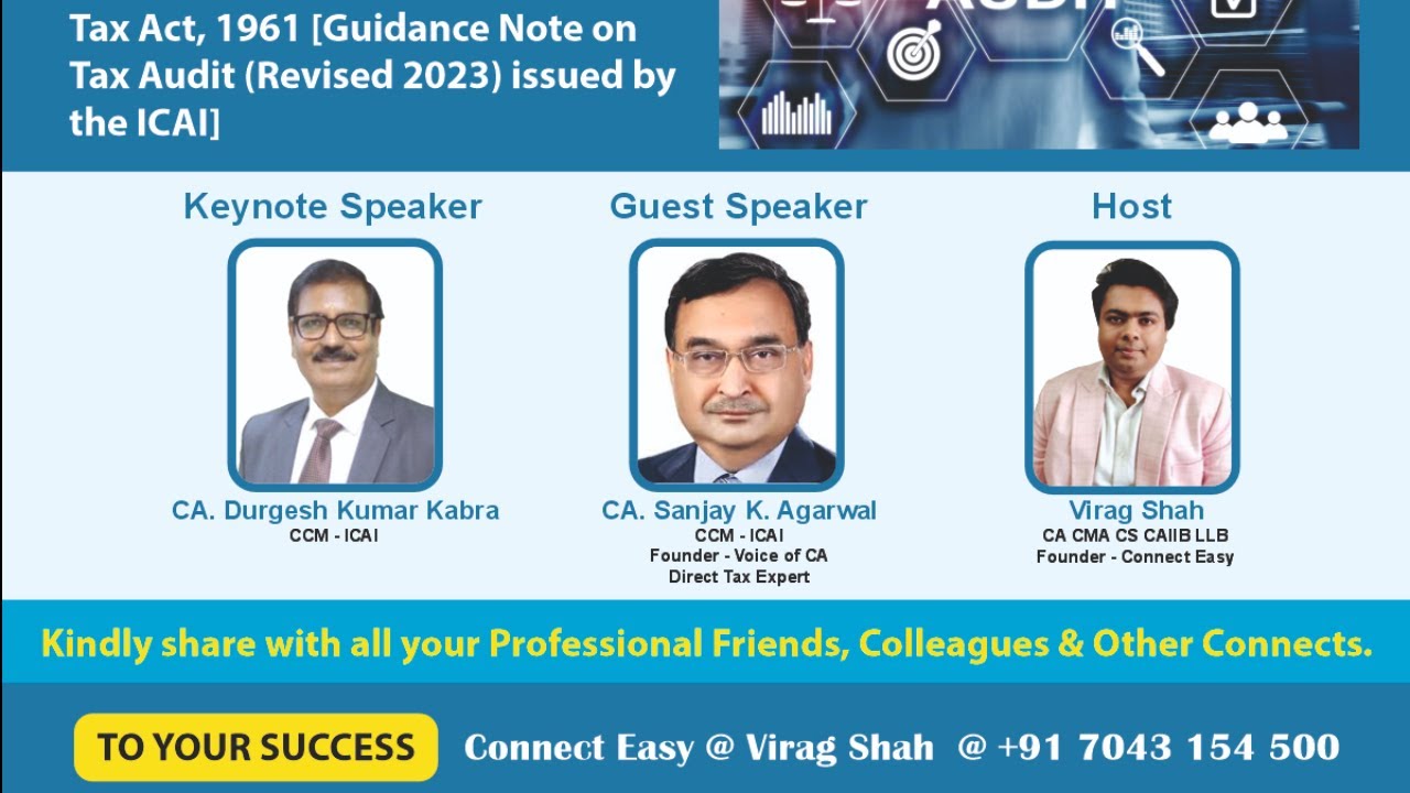 Special Important Webinar on Tax Audit