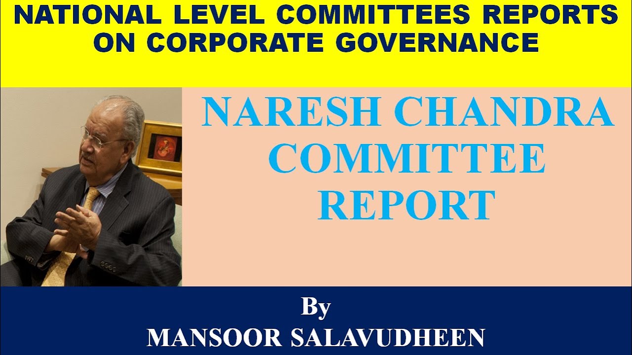 NARESH CHANDRA COMMITTE REPORT