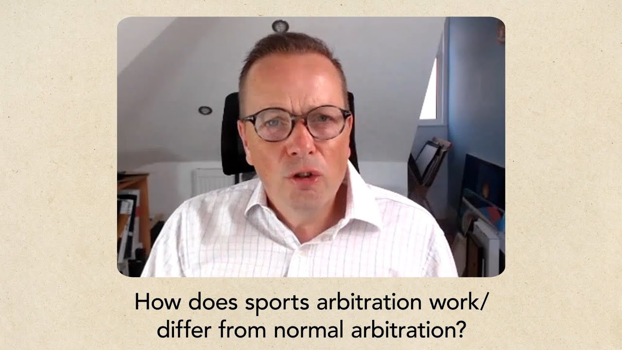 How does sports arbitration work/differ from normal arbitration?