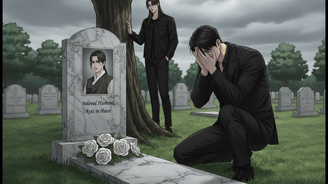 Korean Alpha Mafia Boss Cries at His Husband’s Grave — Not Knowing He’s Alive and Watching Him