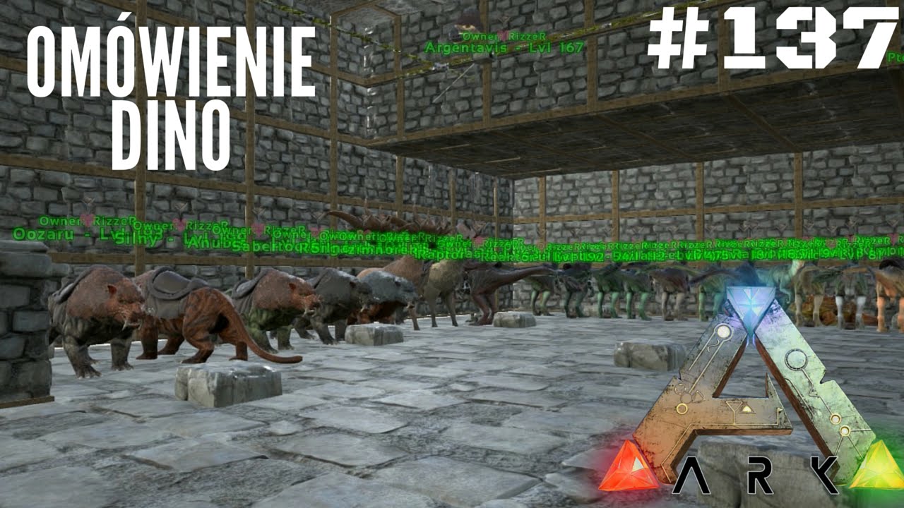 🦕 ARK Survival Evolved - Om&oacute;wienie wszystkich dino i poradnik lvlowania #117