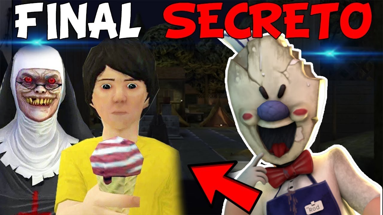 FINAL SECRETO + SEGREDOS: UMA FREIRA DO MAL APARECE!! QUEM É ELA?? - Ice Scream 3 (JOGO DE TERROR)
