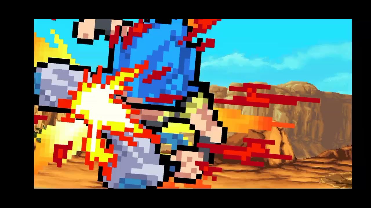 Special dramatic finish for Gogeta SSJ4 and Gogeta Ssj Blue fight (Gogeta SSJ4 win)