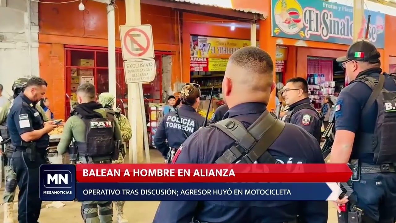 Reportan persona lesionada por arma de fuego en centro de Torreón