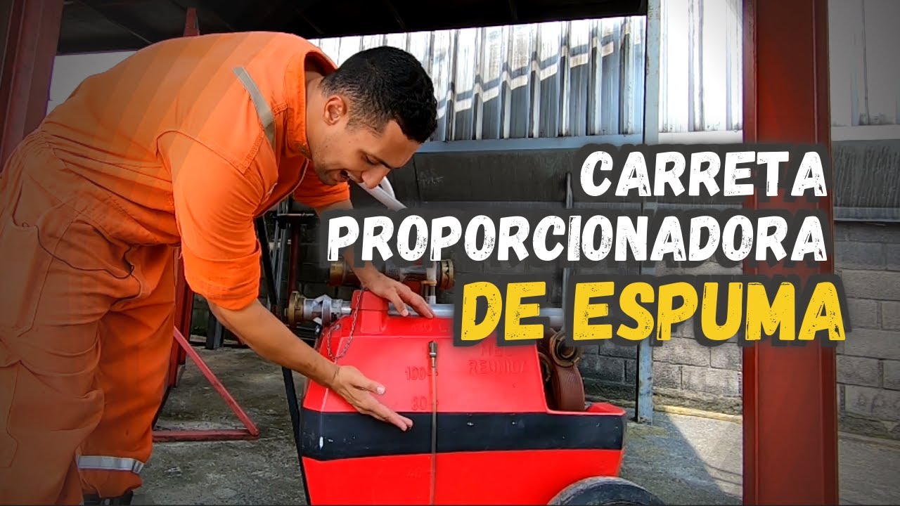 Combate Com ESPUMA MECÂNICA Como Utilizar a Carretinha de LGE