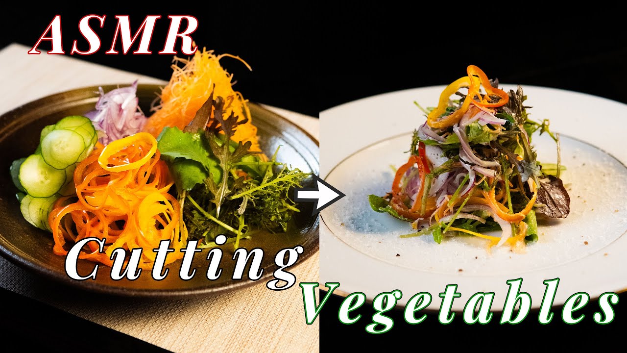 Satisfying Knife Sounds | Chopping Vegetables