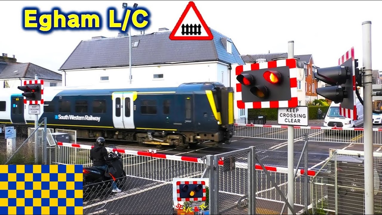Egham Level Crossing, Surrey