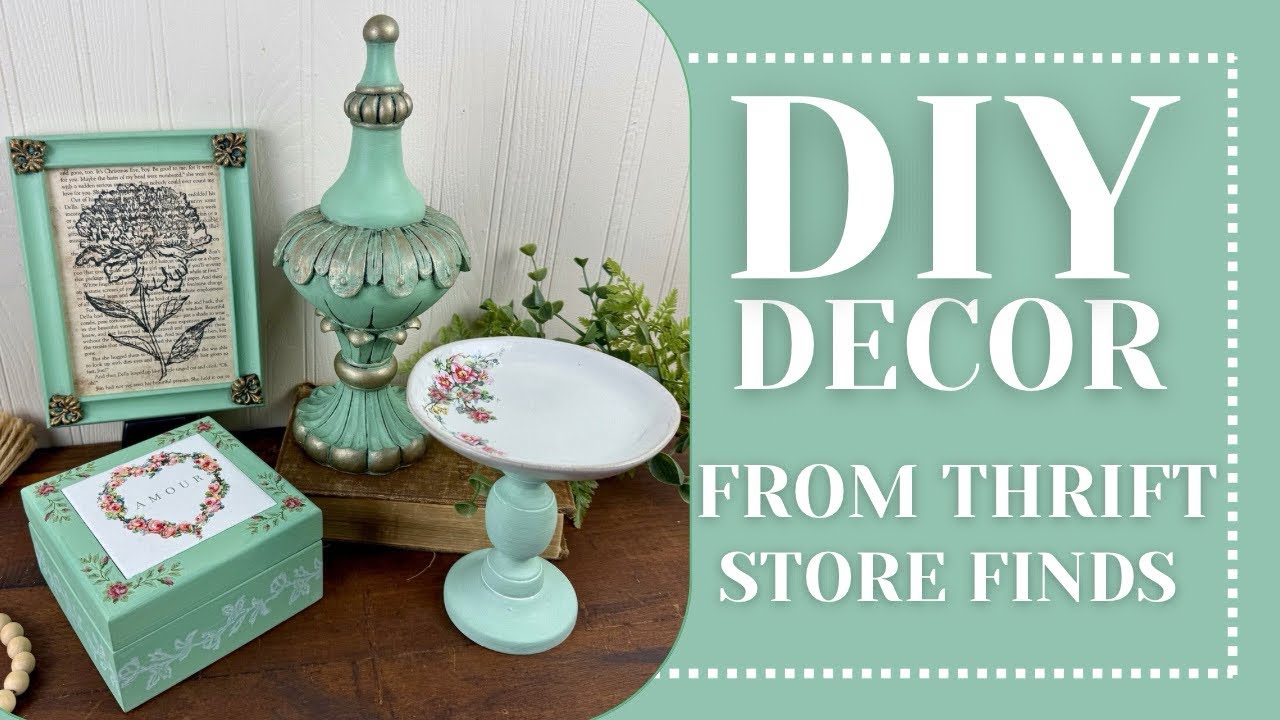 How to Take Boring Thrift Store Finds and Transform Them into Beautiful Home Decor! DIY Thrift Flips