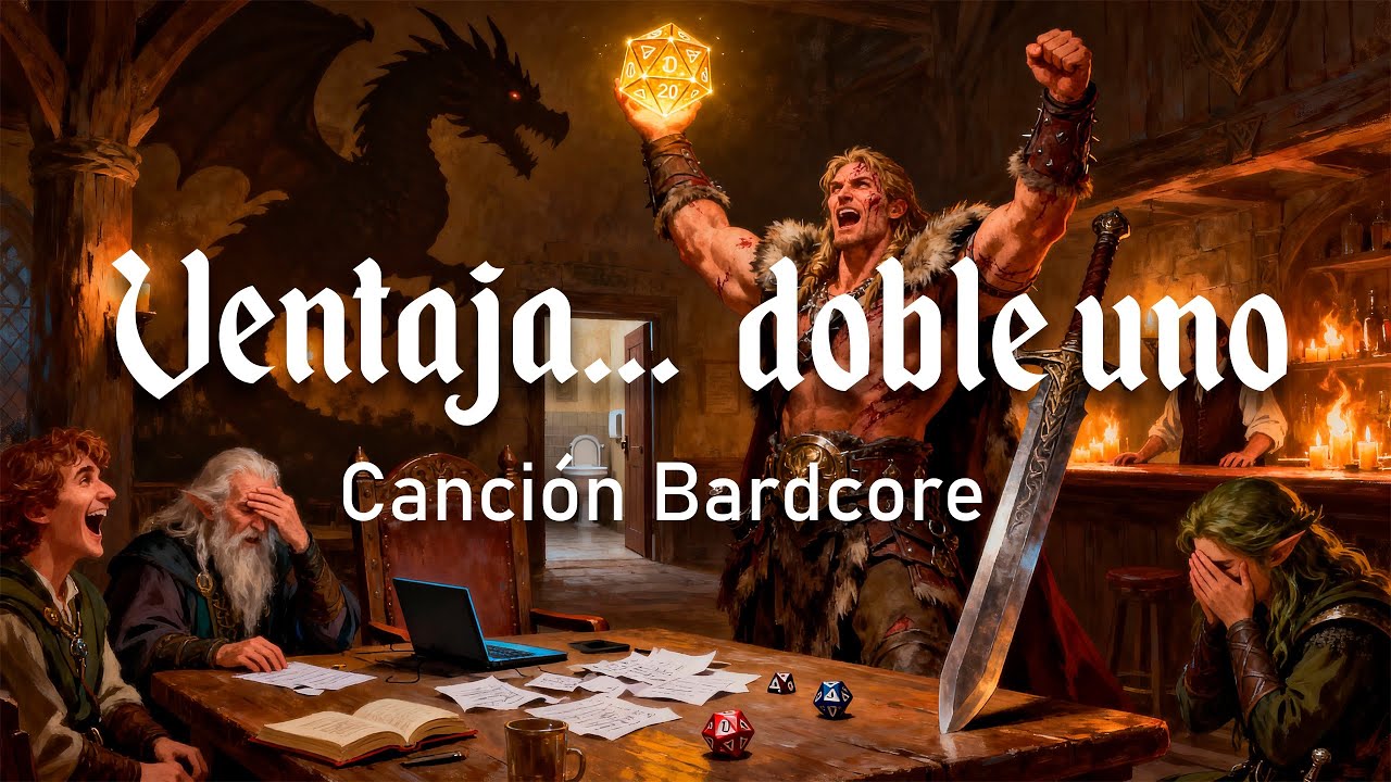 🎲 TIRO CON VENTAJA (pero fallo igual) | Canci&oacute;n Bardcore Sat&iacute;rica de D&D | Los Dados del Destino