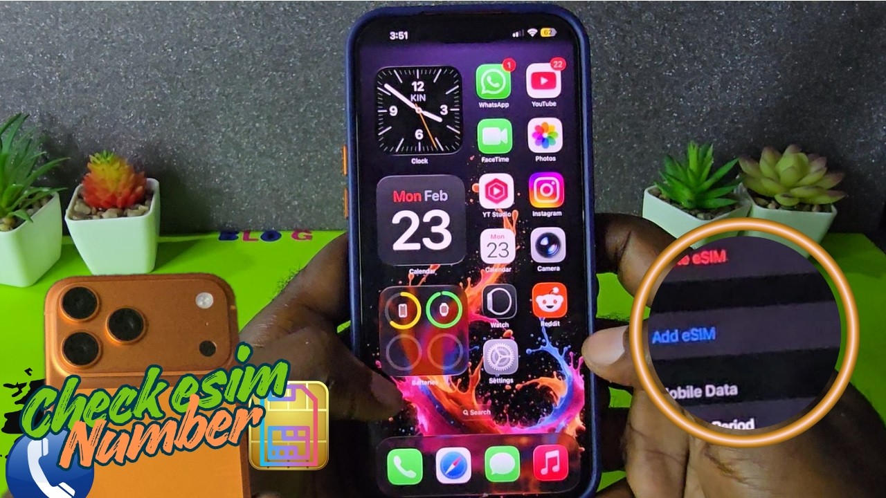 iPhone 17 What's My esim number