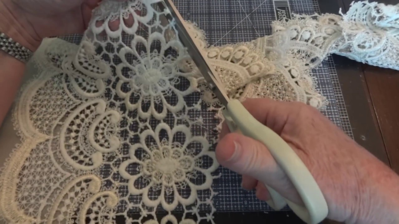 Tutorial: How To Turn Vintage Curtains Into Laces & Appliques! Part 2 of 2)
