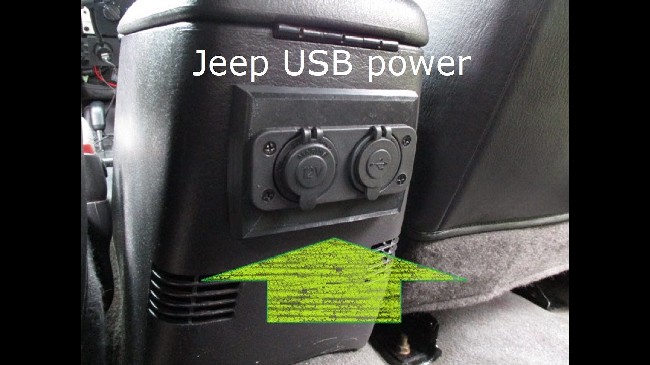 How to add USB port and power to jeep - DIY