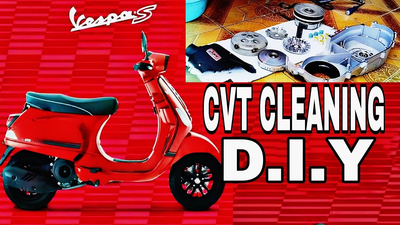 HOW TO CLEAN CVT VESPA S125 DIY - CVT CLEANING VESPA S125