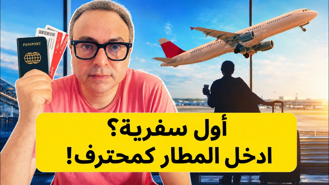 المطارات و مغامرة السفر لأول مرة- كل أجراءات السفر خطوة بخطوة لتكون رحلة ممتعة و بدون توتر أو أخطاء
