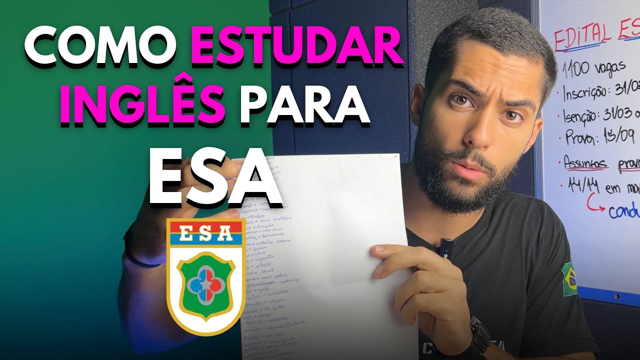 Método COMPROVADO para aprender inglês para ESA (De forma rápida)