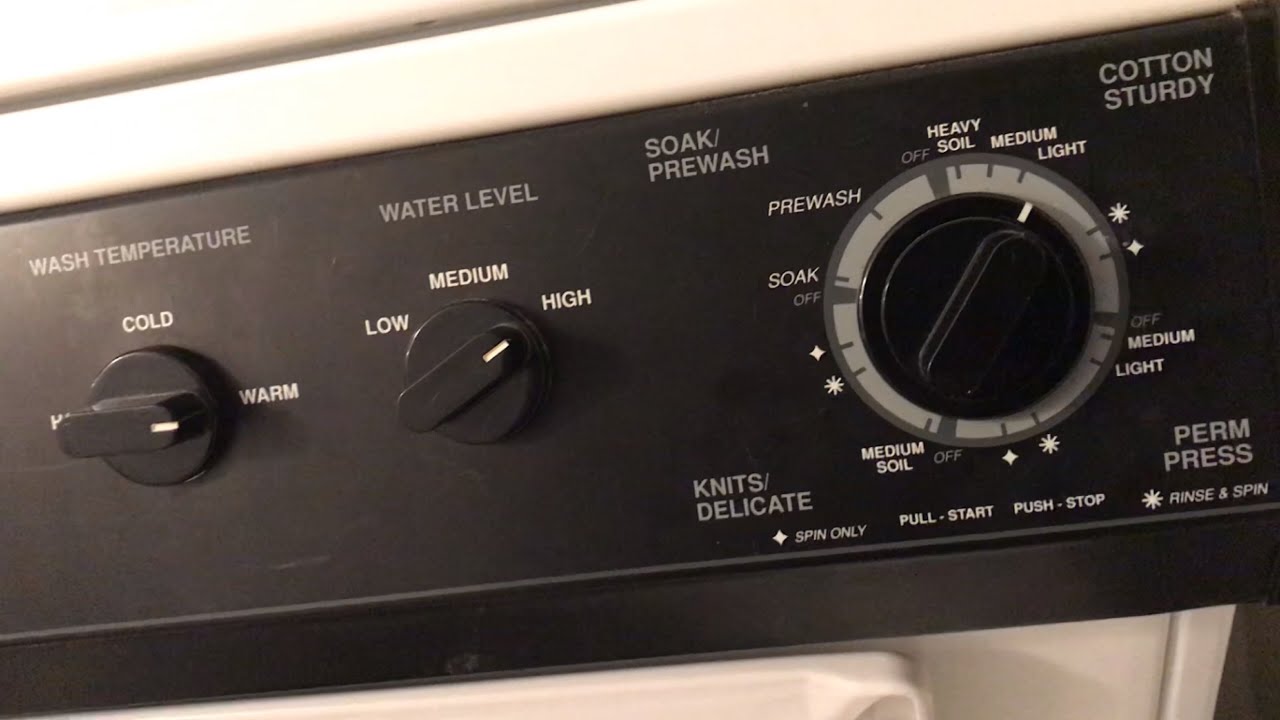 80s Kenmore Laundry Center (Cotton Sturdy Cycle) (Normal Cycle) Load of my friend’s clothes
