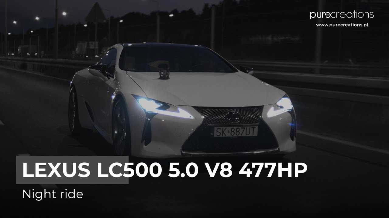 Lexus LC500 5.0 V8 477 HP Night ride 4K cinematic