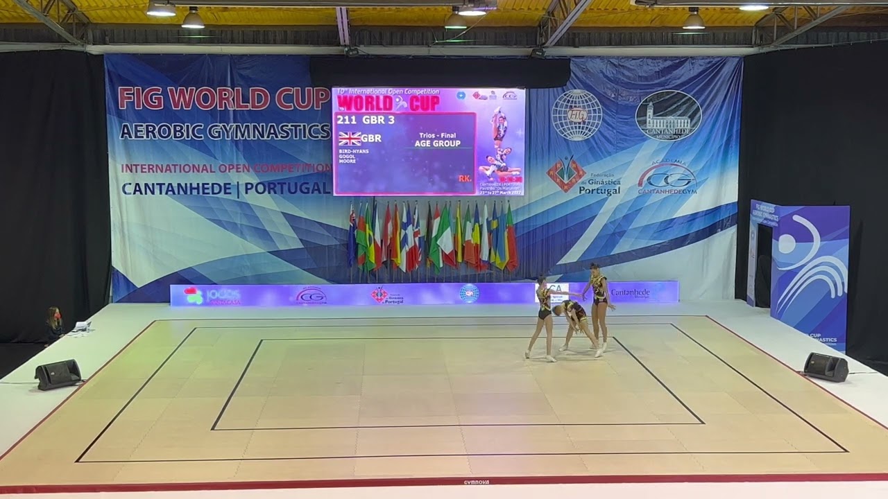 Open Aerobic Gymnastics Cantahede 2022 Trio AG1 GBR3 BIRD-HYANS Aivia, GOGOL Matthew, MOORE Olivia