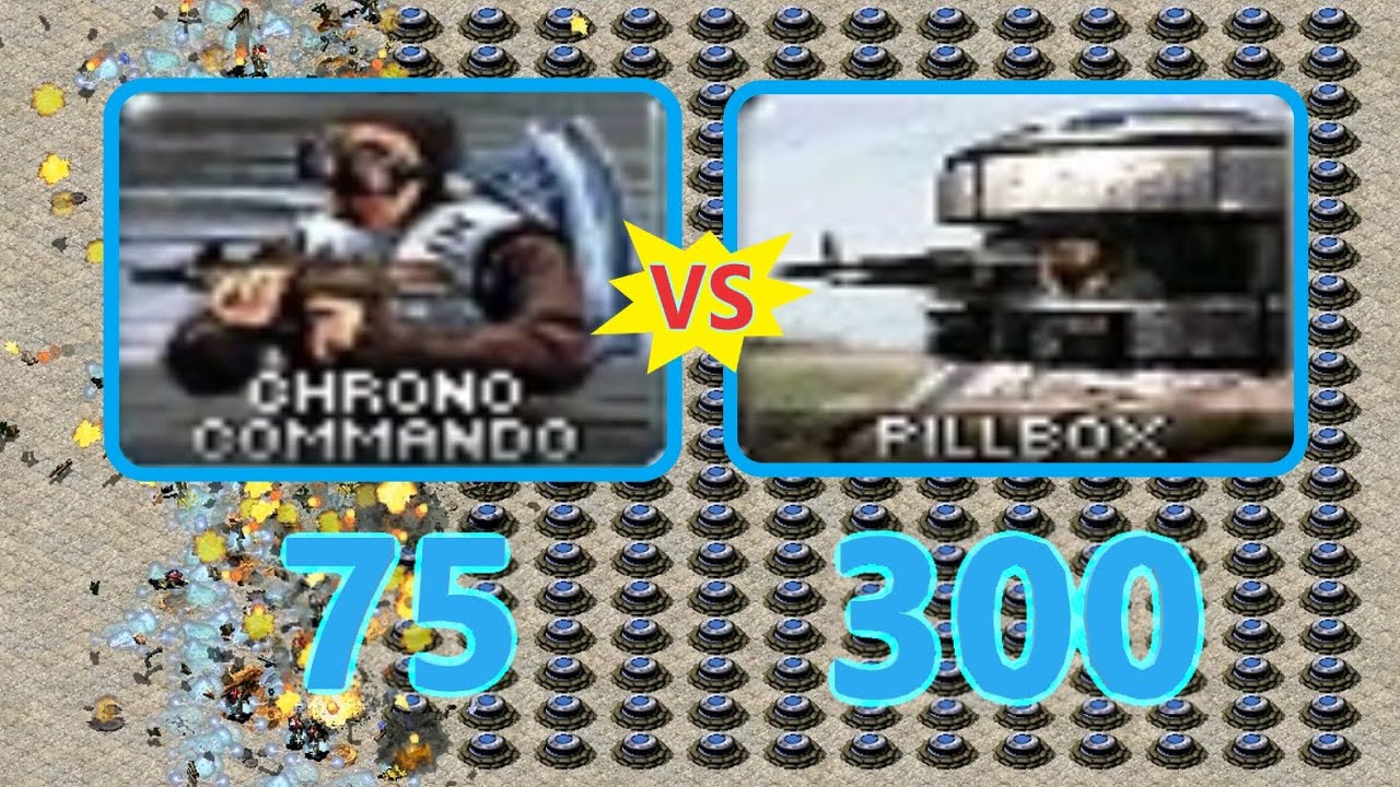 Chrono Commando vs Pillbox - Same Cost - Red Alert 2