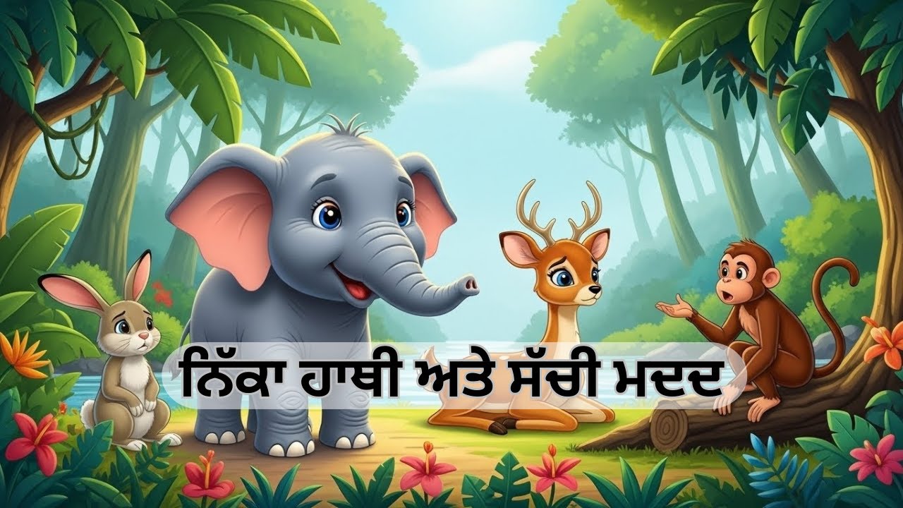 ਨਿੱਕਾ ਹਾਥੀ ਅਤੇ ਸੱਚੀ ਮਦਦ 🐘 | ਬੱਚਿਆਂ ਲਈ ਸਿੱਖਿਆਦਾਇਕ ਕਹਾਣੀ | Punjabi Moral Story